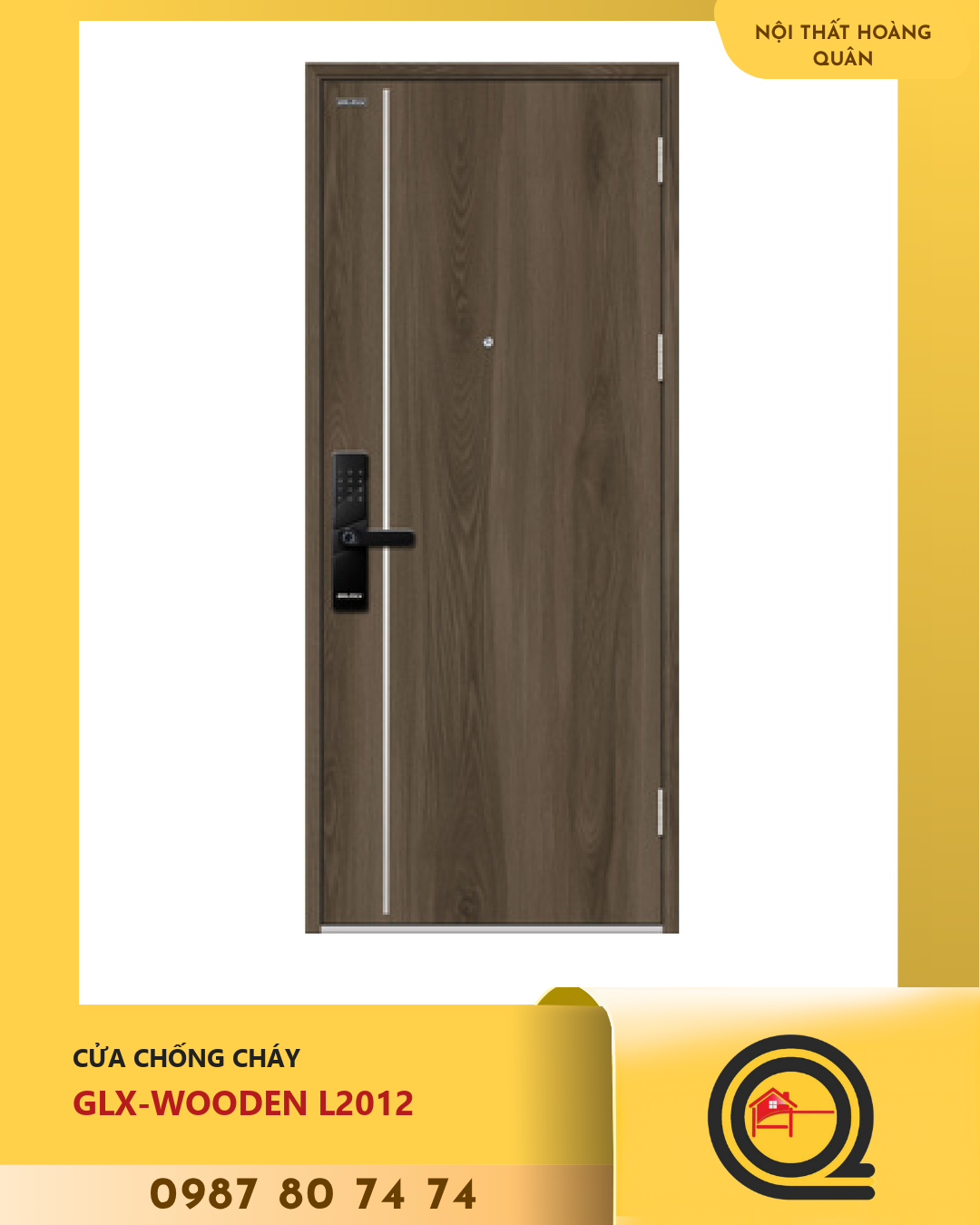 Cửa Gỗ Chống Cháy GLX-WOODEN L2012